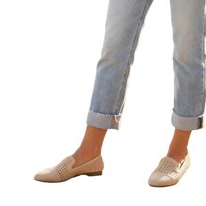 Joie Genuine Leather Basket Weave Later Flats All Season Size 10